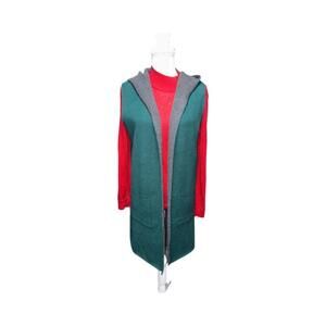 Rain Long Sleeveless Cardigan. Green Color. Warm.  Size M. New With Tags